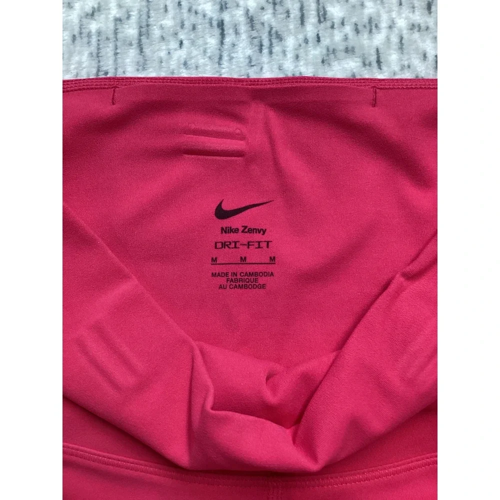Nike Zenvy Womens Dri-FIT 8 Inch Biker Shorts Pink DQ6003-666 Medium NEW‎